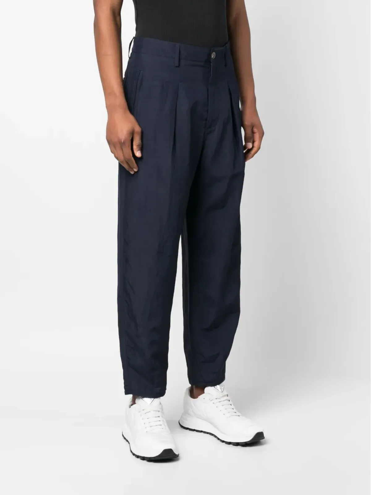 Giorgio Armani プリーツ入りワイドレッグパンツ - 画像3