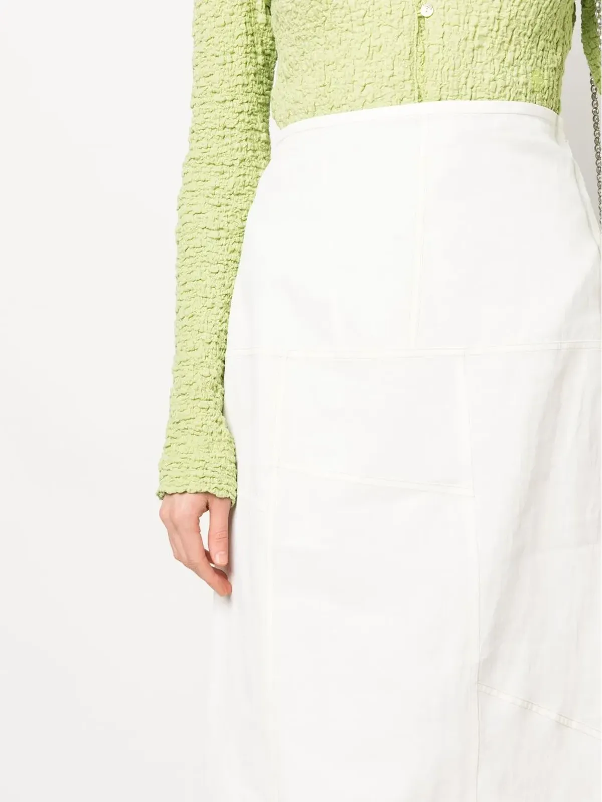 Jil Sander フレアパネルドミディスカート - 画像5