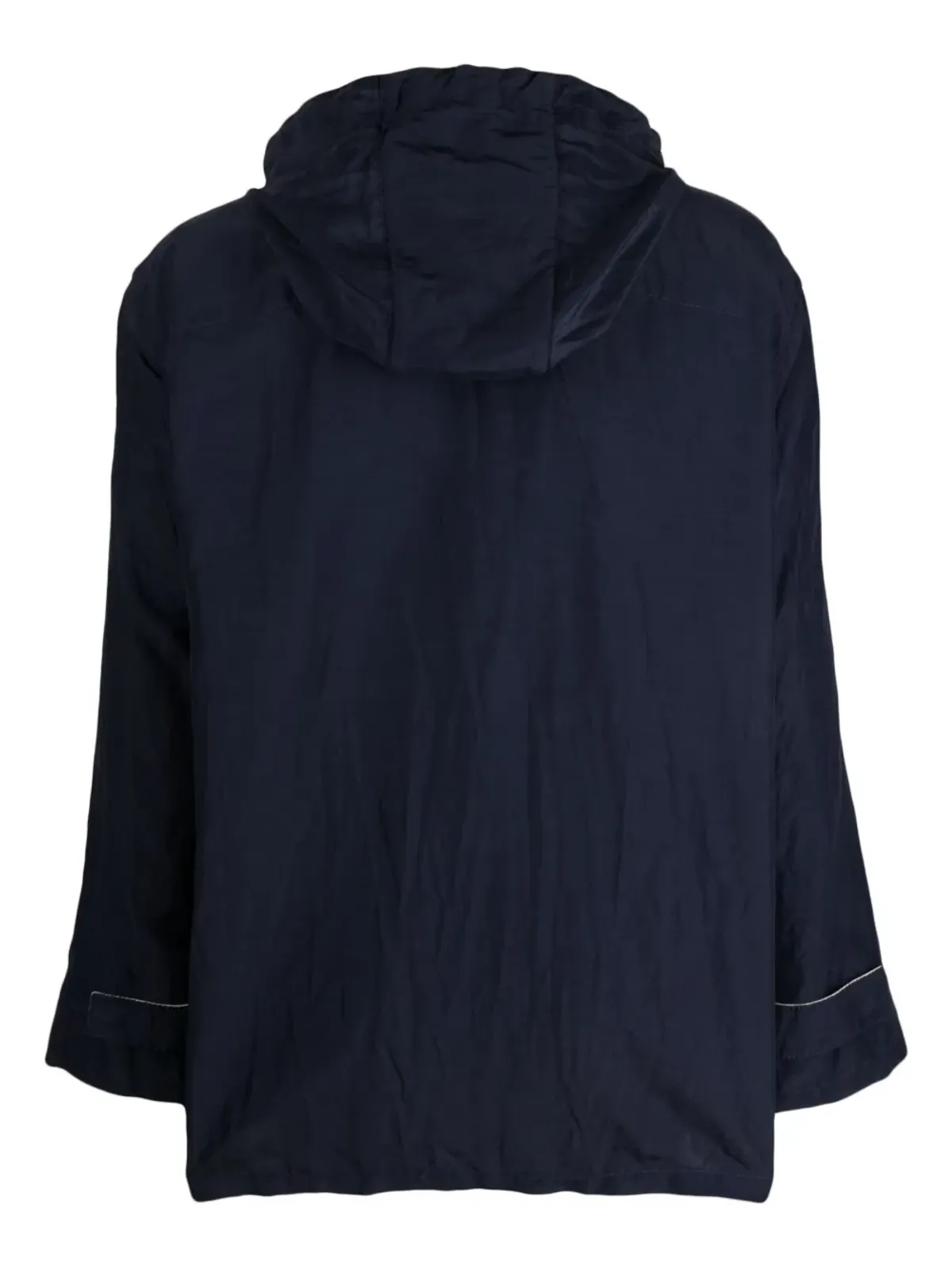 Giorgio Armani ブルーの軽量フード付きジャケット - 画像2