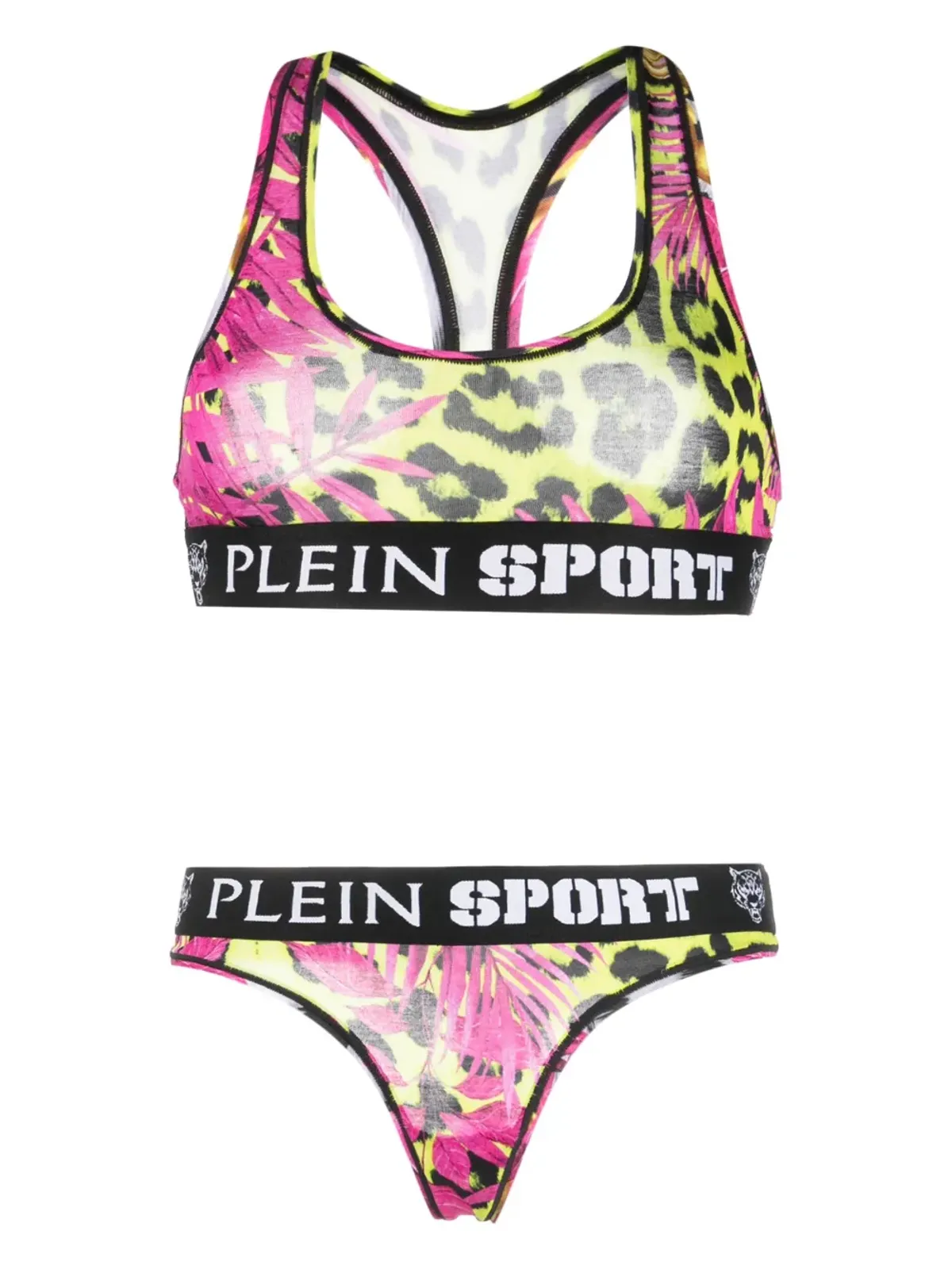 Plein Sport ロゴ入りアンダーバンド ランジェリーセット - ピンク - 画像1