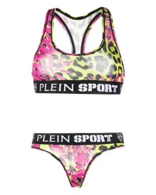 Plein Sport ロゴ入りアンダーバンド ランジェリーセット - ピンク - サムネイル1