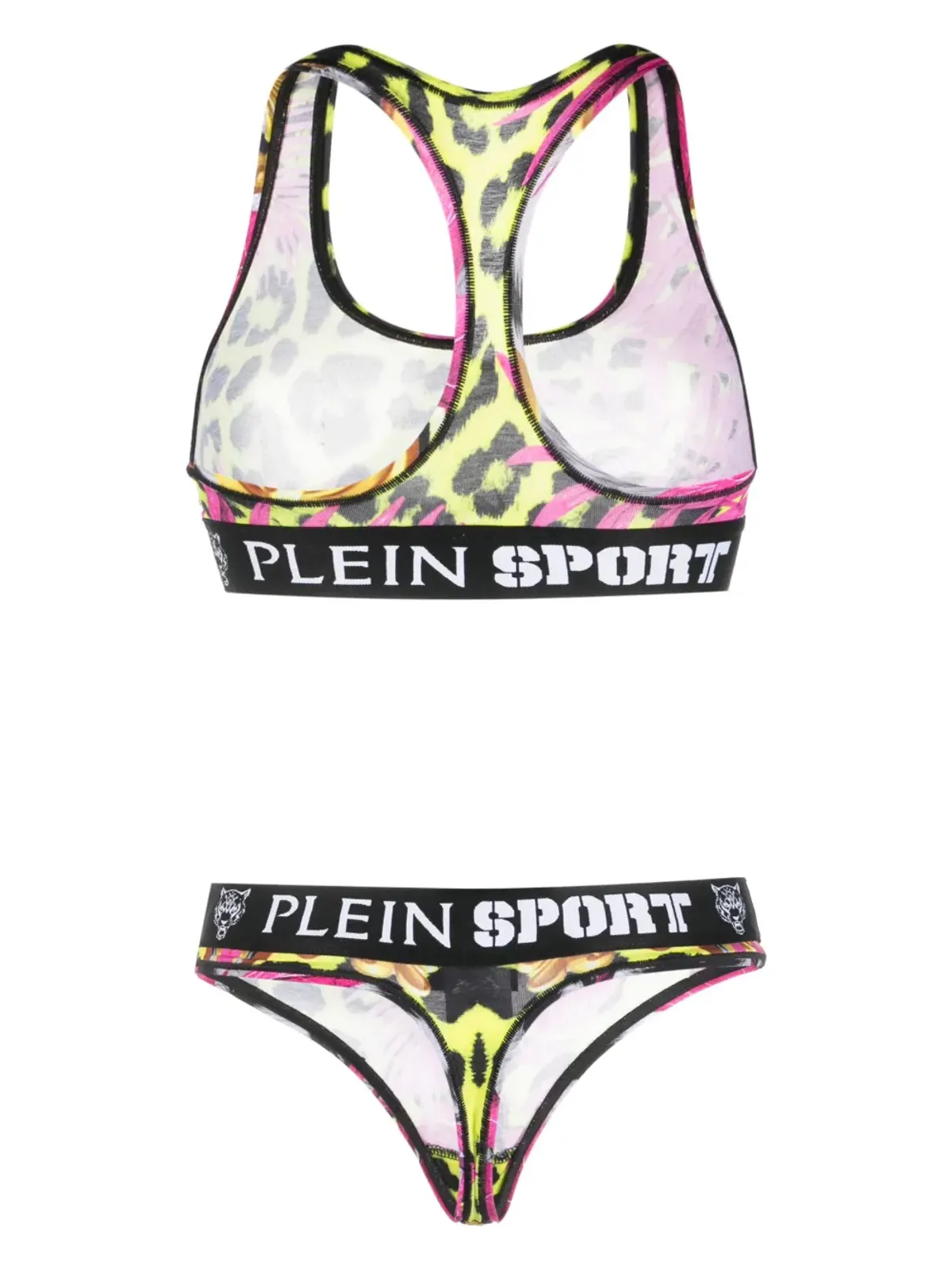 Plein Sport ロゴ入りアンダーバンド ランジェリーセット - ピンク - 画像2