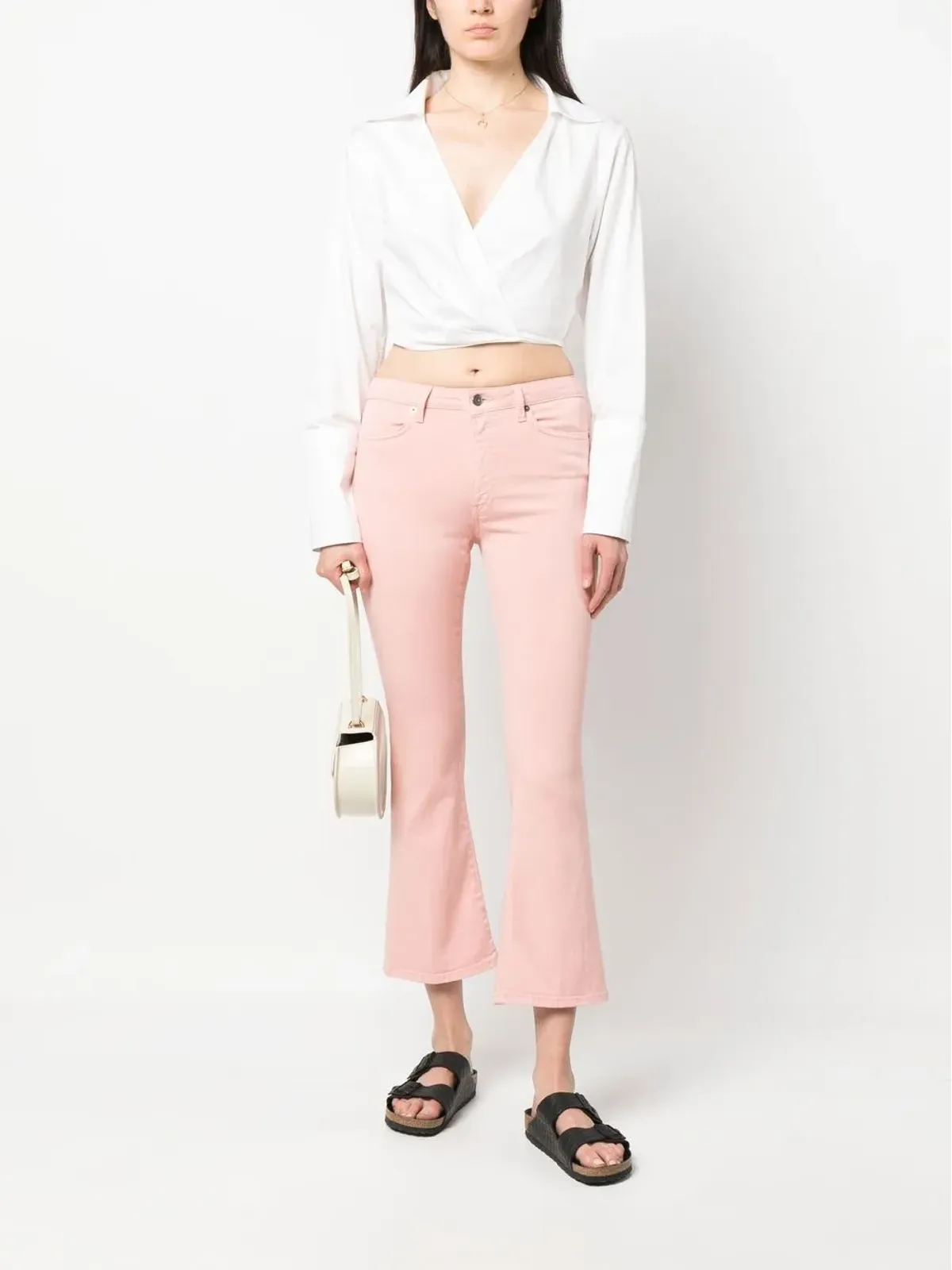 DONDUP ローライズ・フレアパンツ ピンク - 画像2