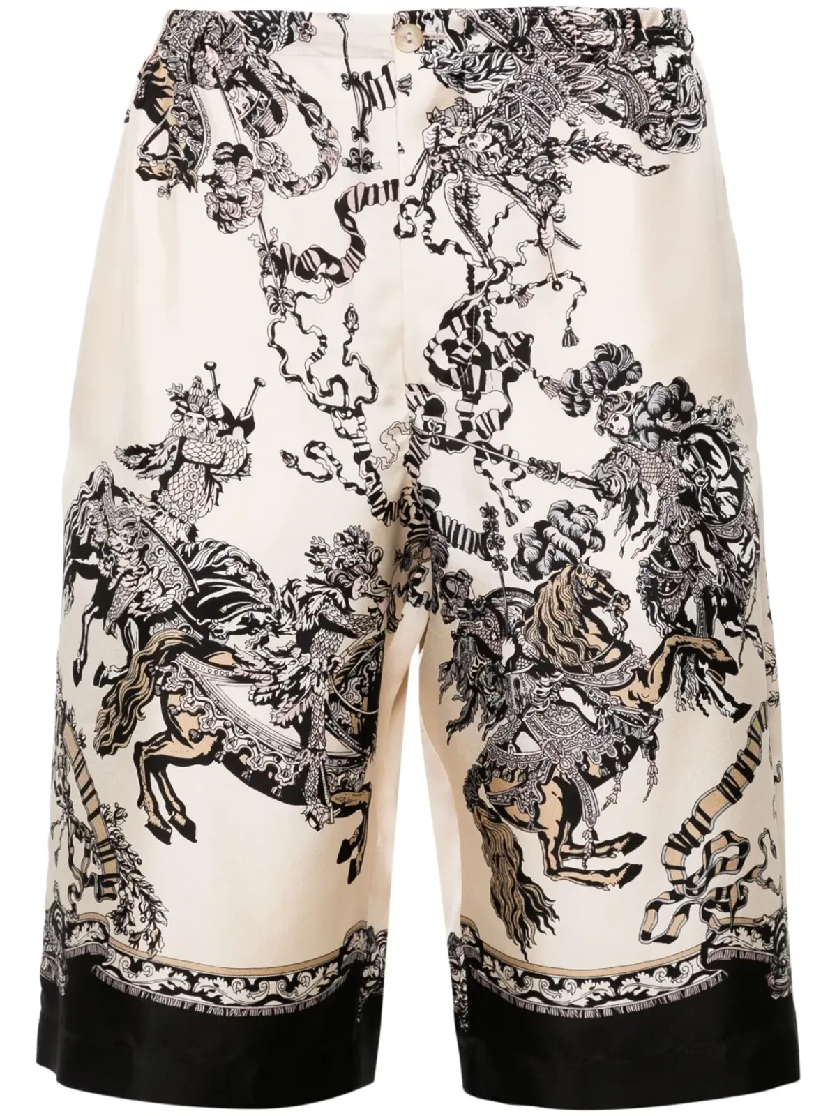Gucci バロック柄シルクショートパンツ - 画像1