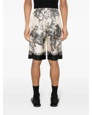 Gucci バロック柄シルクショートパンツ - サムネイル4