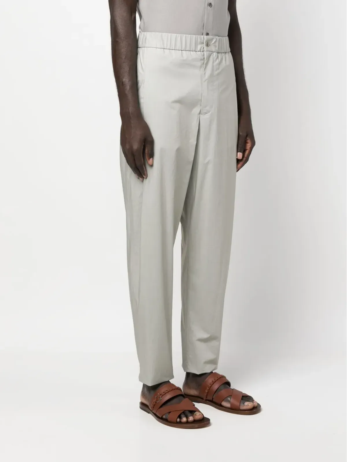Giorgio Armani ウエストゴム入りコットンパンツ - 画像3
