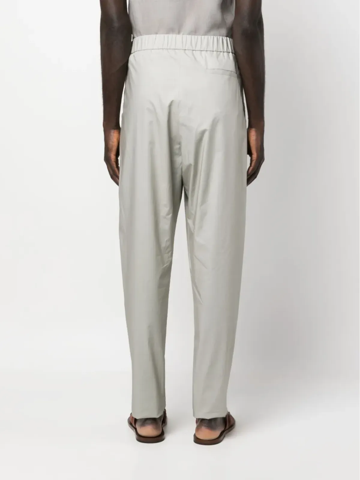 Giorgio Armani ウエストゴム入りコットンパンツ - 画像4