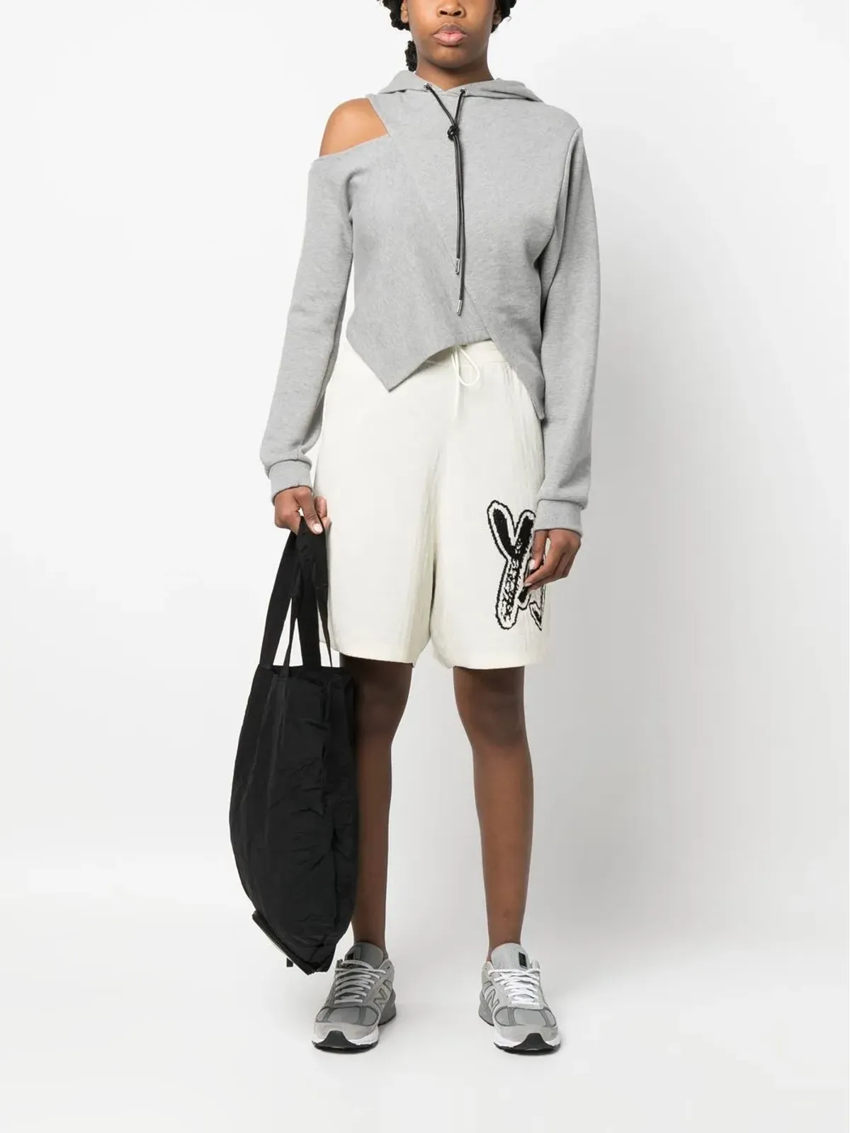 Y-3 インターシャニット ロゴ ベルマダショーツ - 画像3