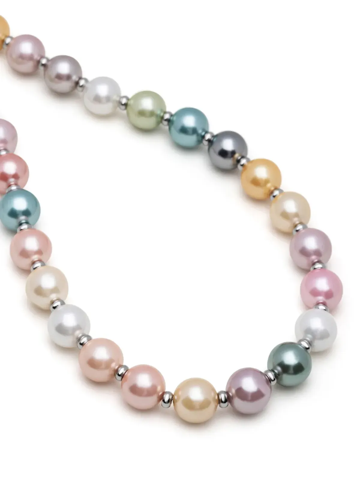 Nialaya Jewelry チャンクーパールネックレス - ピンク - 画像3