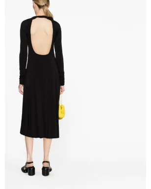 Jil Sander オープンバックミディドレス - サムネイル3
