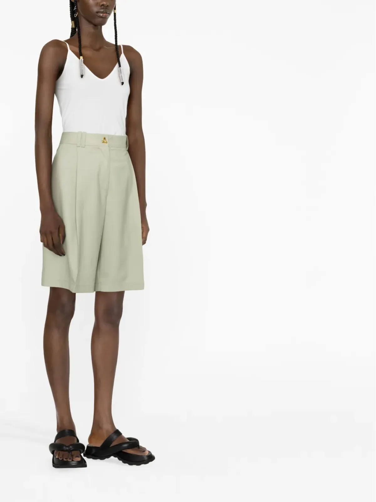 Jil Sander Vネックプレーンタンクトップ - 画像4