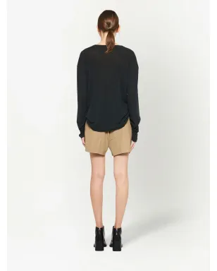 Miu Miu ロゴパッチ長袖Tシャツ - サムネイル4