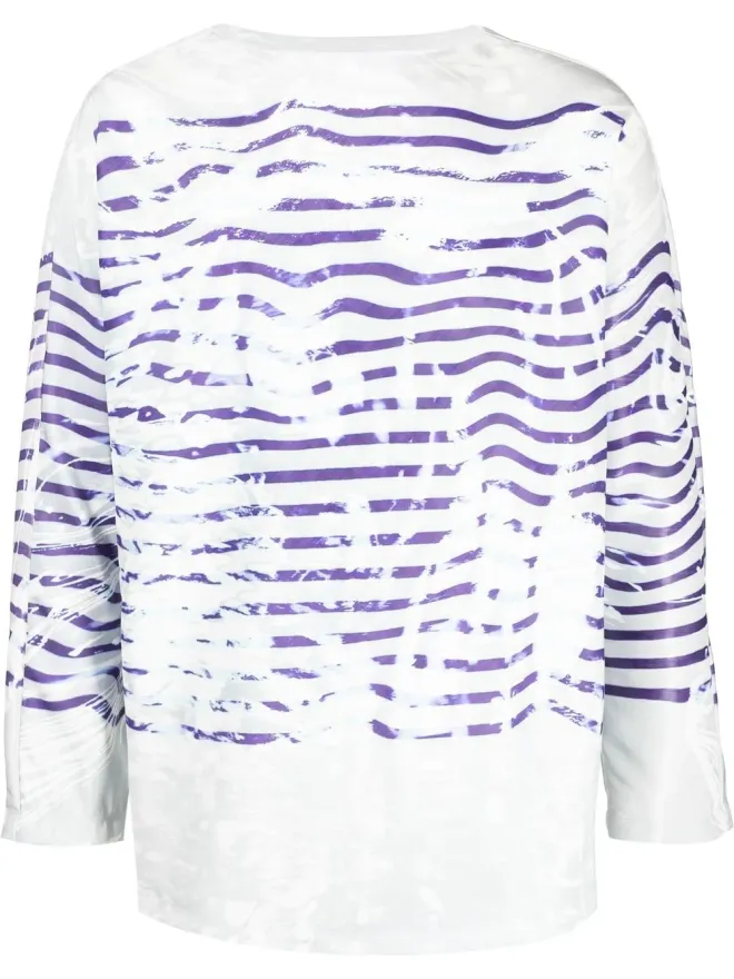 doublet Doublet グラフィックプリント長袖トップス - ブルーの商品画像