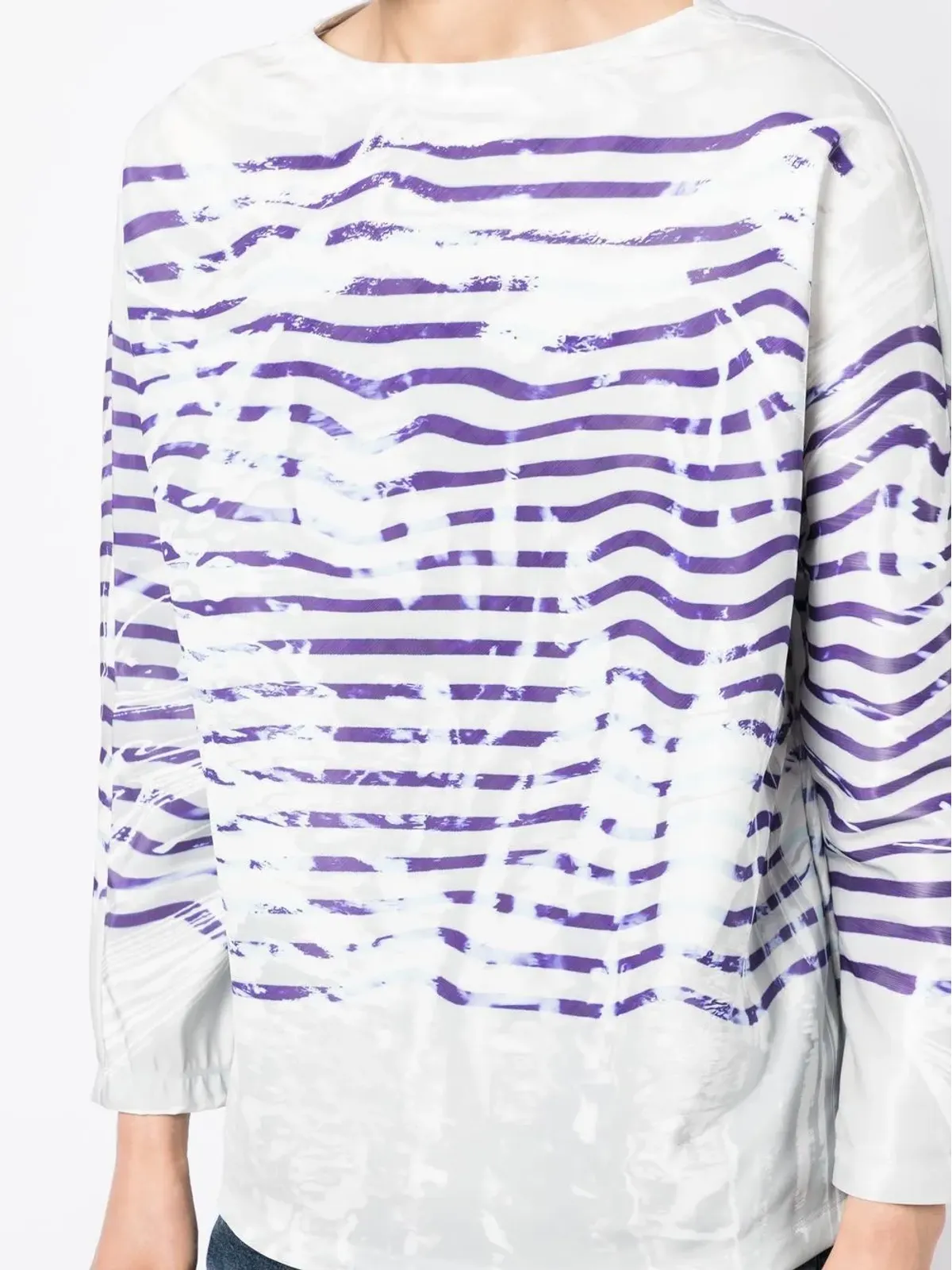 Doublet グラフィックプリント長袖トップス - ブルー - 画像5