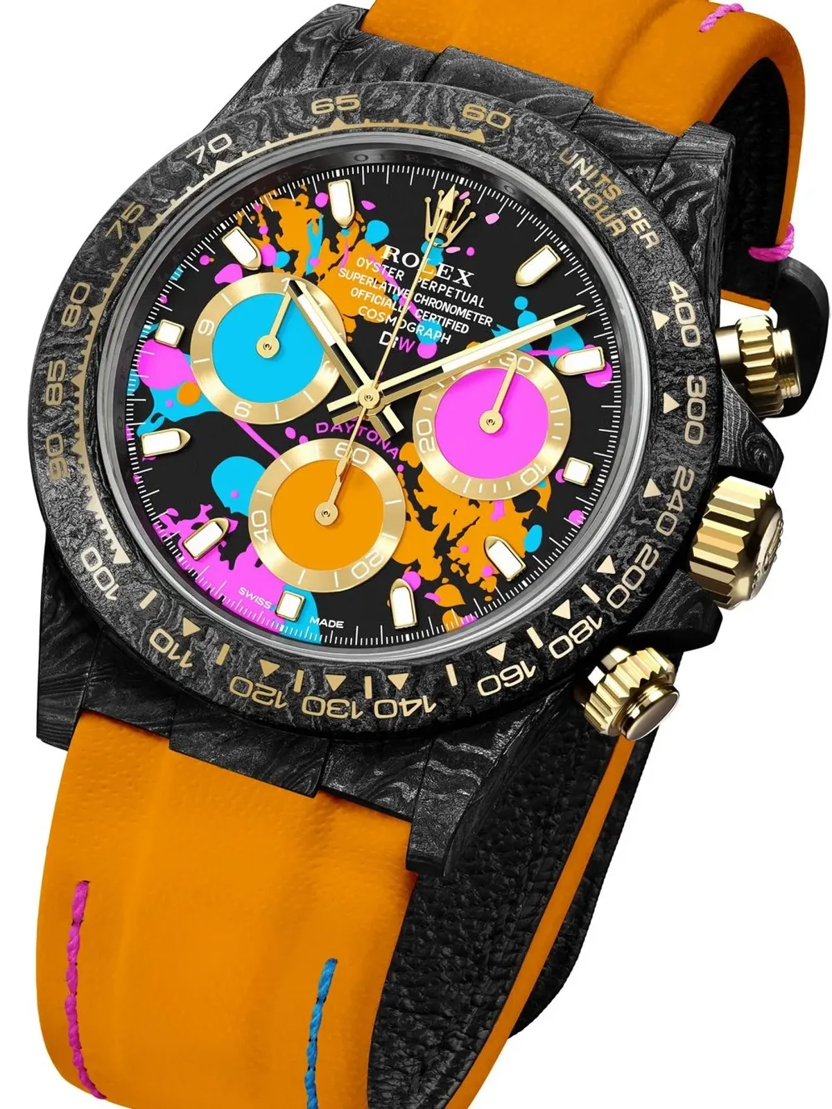 DiW (Designa Individual Watches) Cosmograph Daytona Motley ブラック - 画像2