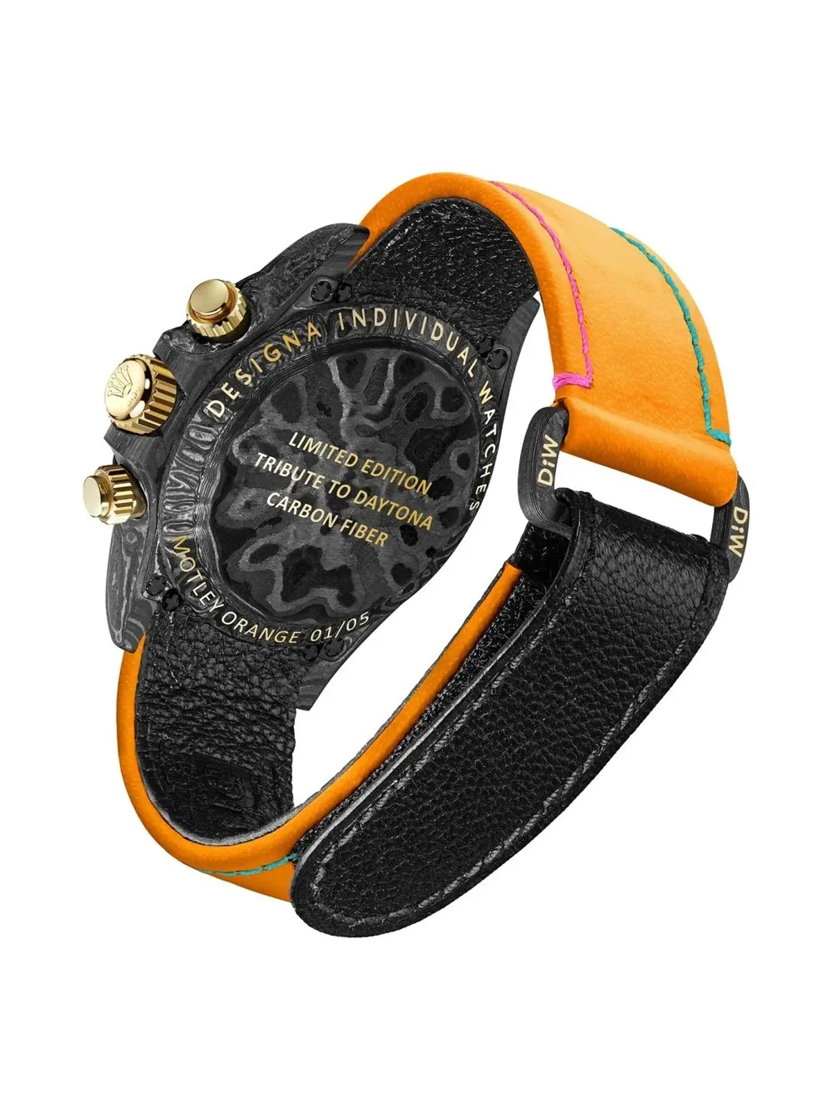 DiW (Designa Individual Watches) Cosmograph Daytona Motley ブラック - 画像3