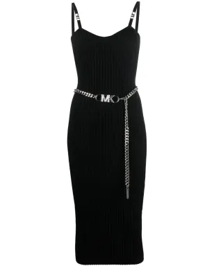 Michael Michael Kors ロゴベルト付きリブニットドレス - サムネイル1