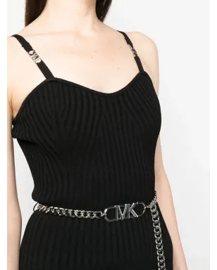 Michael Michael Kors ロゴベルト付きリブニットドレス - サムネイル5
