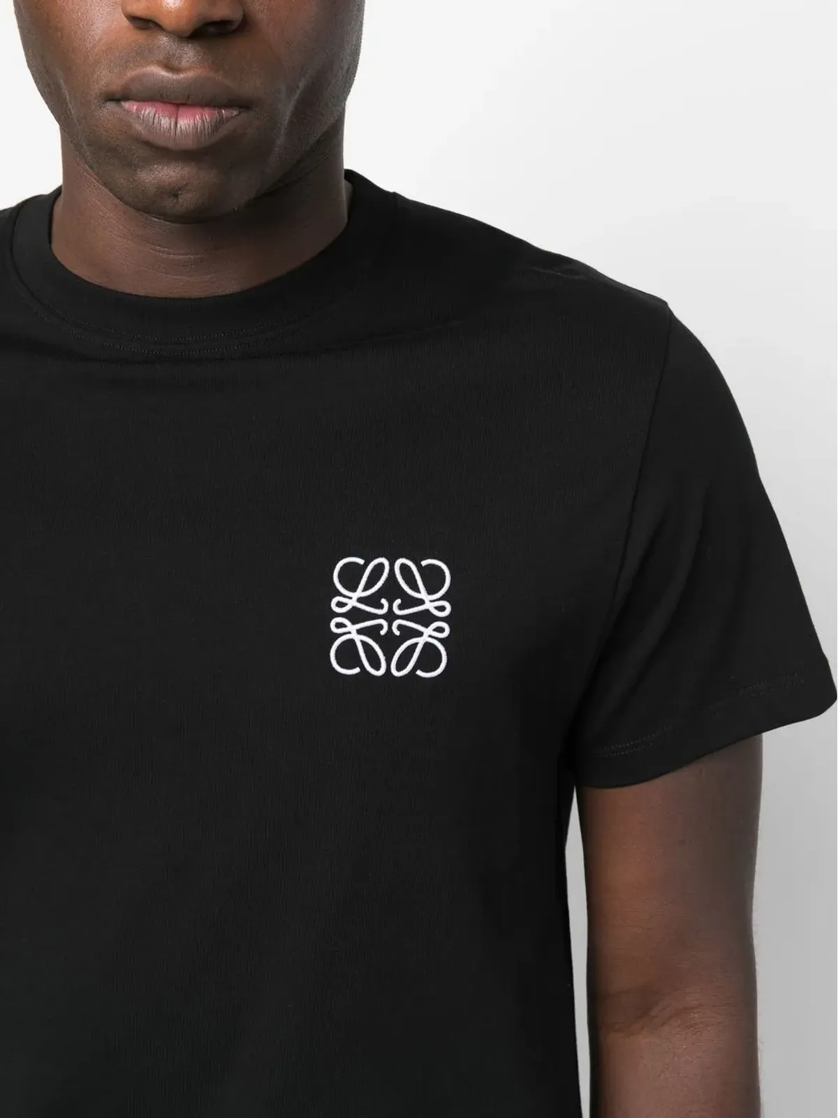 LOEWE アナグラム刺繍コットンTシャツ - 画像5