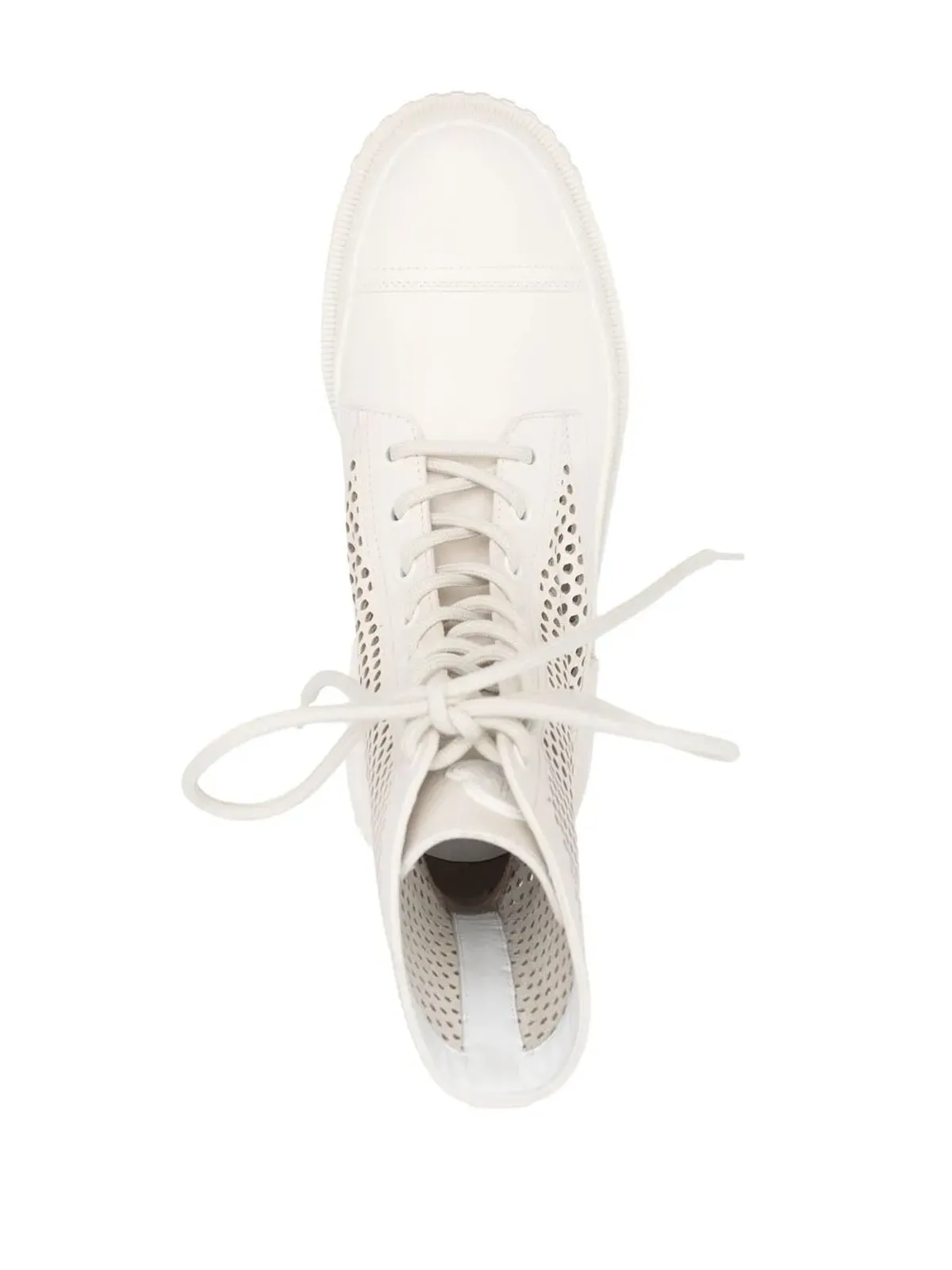 Moncler perforated lace-up boots - Neutrals - 画像4