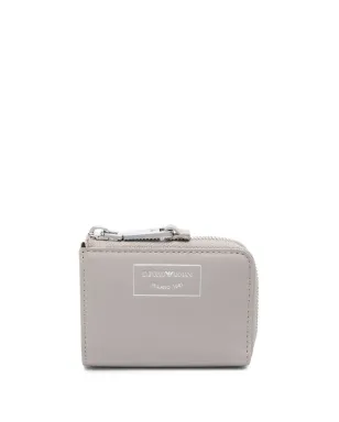 Emporio Armani ロゴスタンプ付きフェイクレザーウォレット（ブラック） - サムネイル1