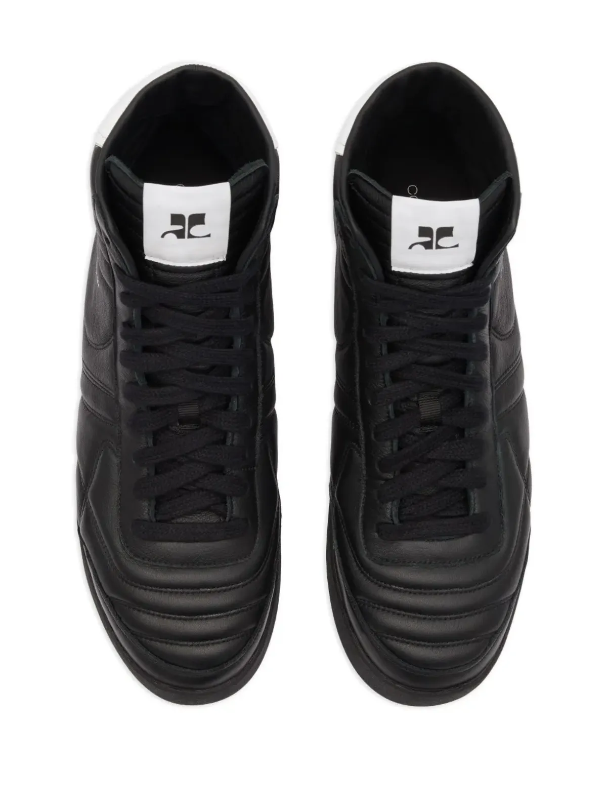 Courrèges ミッドクラブ02 レザー スニーカー - 画像5