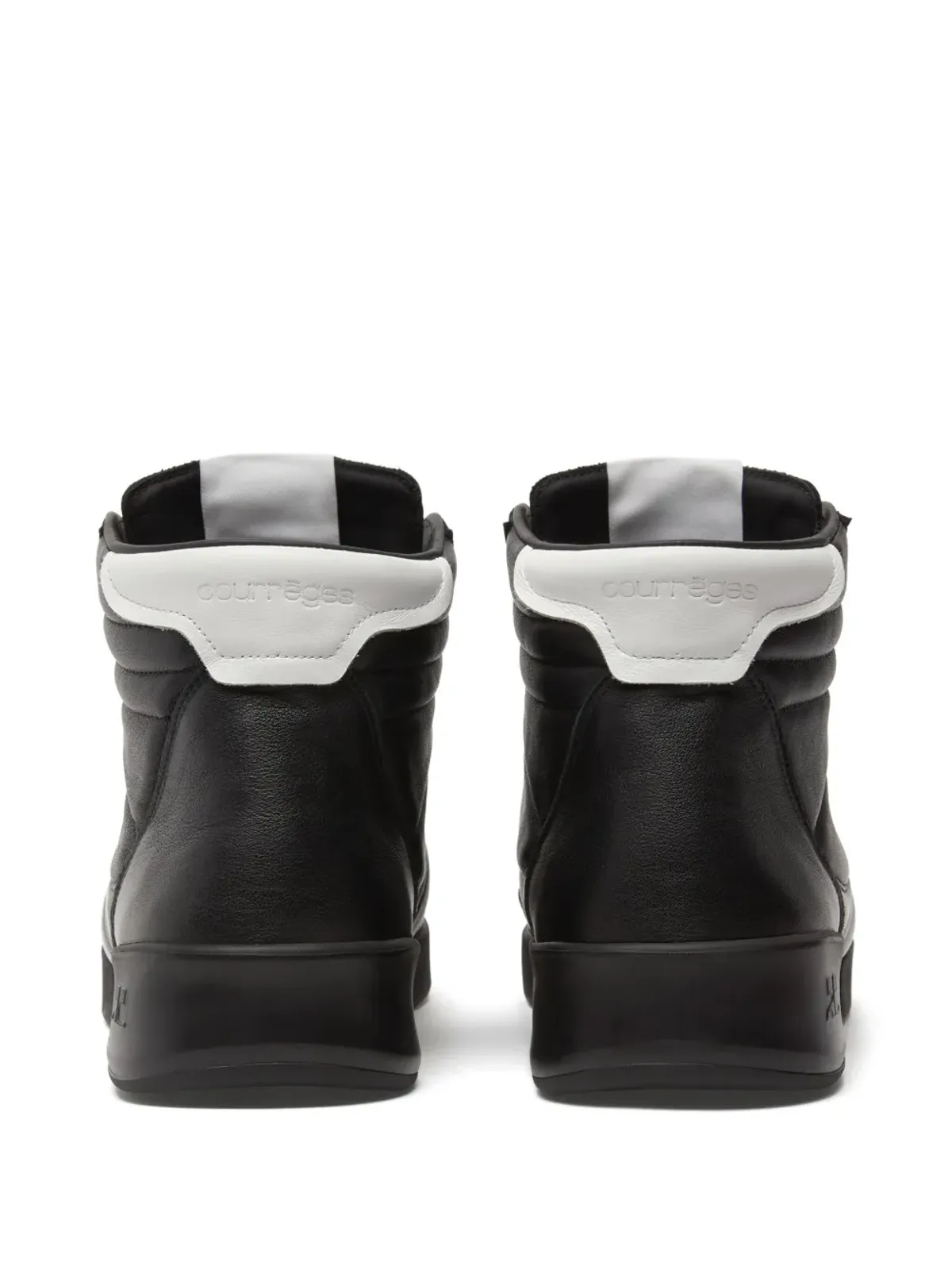 Courrèges ミッドクラブ02 レザー スニーカー - 画像4
