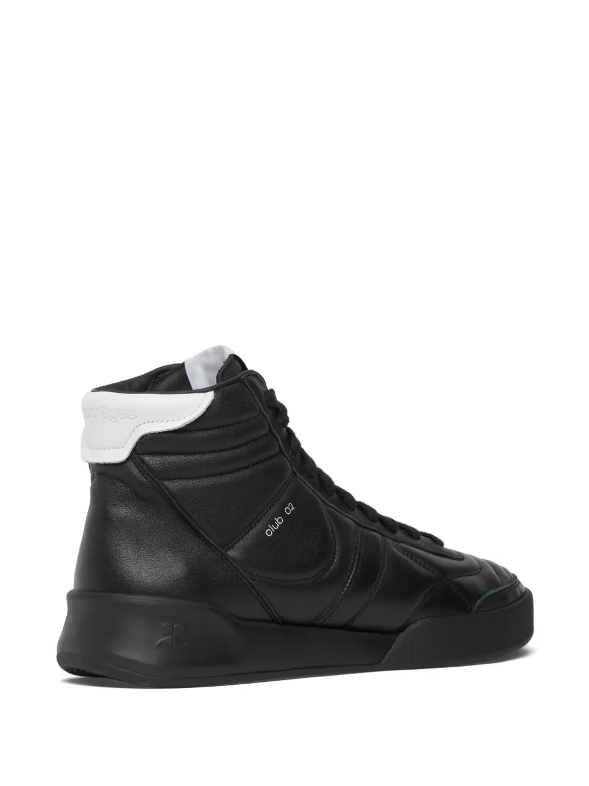 Courrèges ミッドクラブ02 レザー スニーカー - 画像3