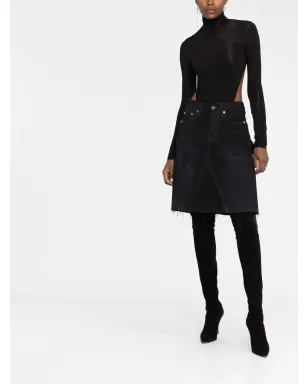 Balenciaga リップディテール Aラインデニムスカート - サムネイル2