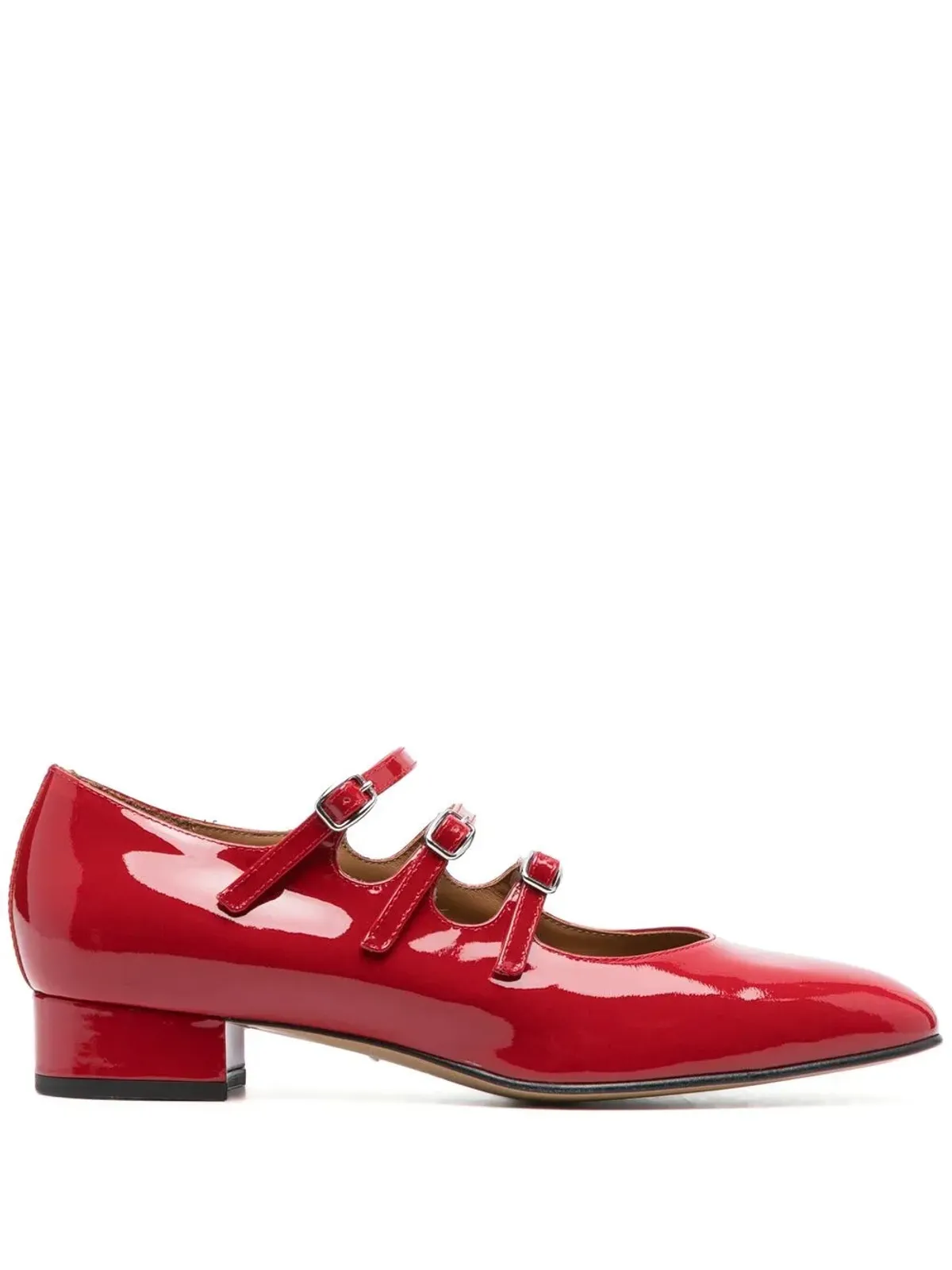 Carel Paris バックル付きパテントレザー パンプス - 画像1