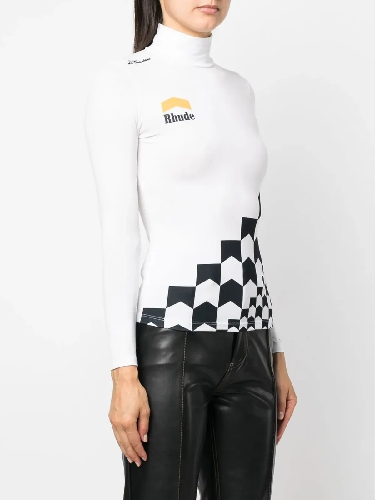 RHUDE ハイネック長袖Tシャツ - White - 画像3