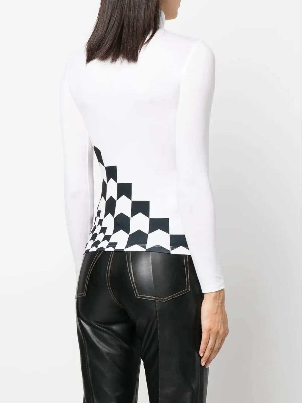 RHUDE ハイネック長袖Tシャツ - White - 画像4