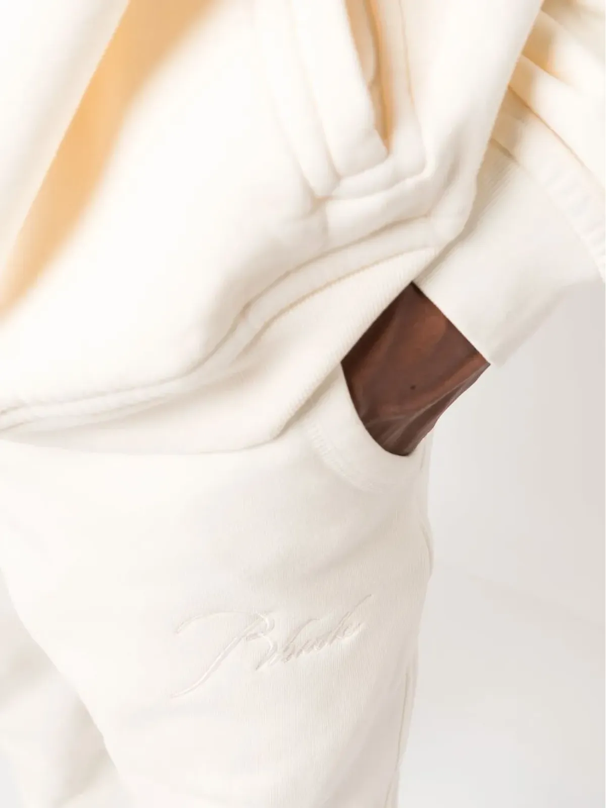 RHUDE コットン ドローストリング トラックパンツ - ホワイト - 画像5