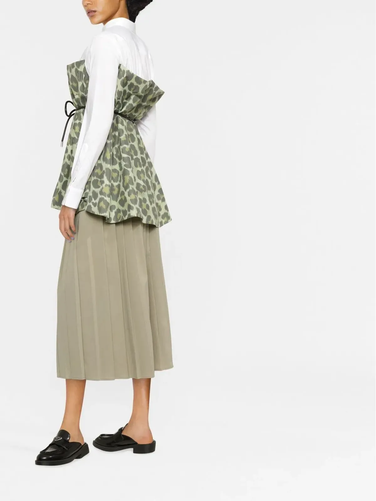 sacai レオパード柄長袖シャツ - 画像3