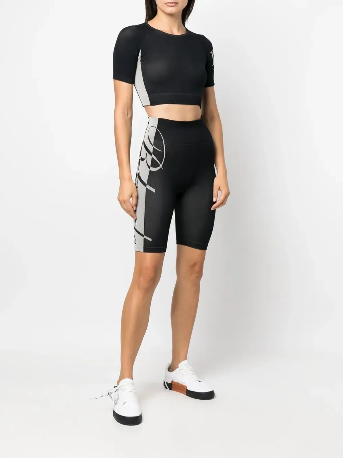 RHUDE ロゴプリント クロップドTシャツ - 画像2