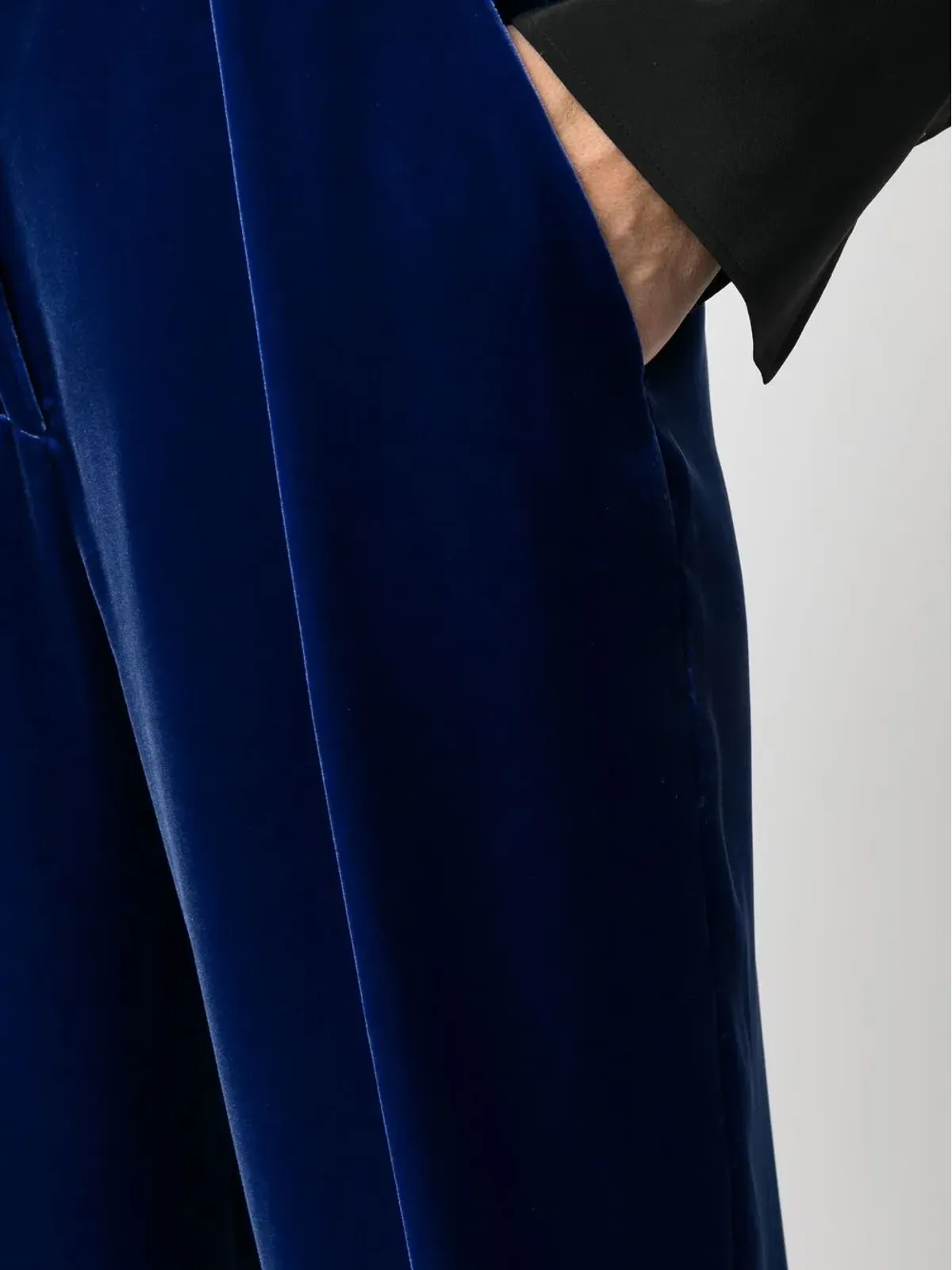 Giorgio Armani ストレートレッグベルベットパンツ - 画像5
