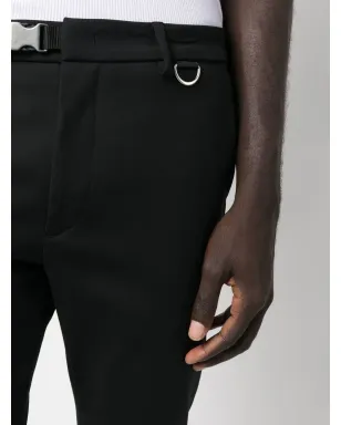 Low Brand テーパードクロップドパンツ - Black - サムネイル5