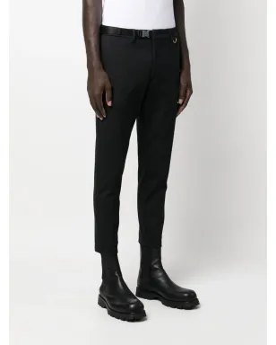 Low Brand テーパードクロップドパンツ - Black - サムネイル3