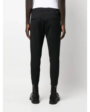 Low Brand テーパードクロップドパンツ - Black - サムネイル4