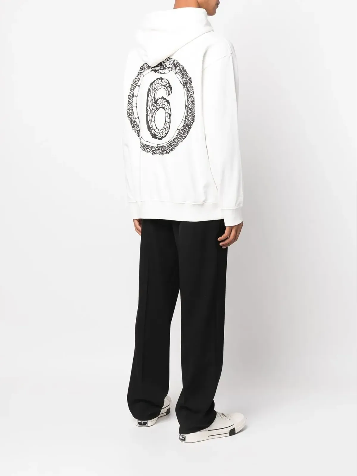 MM6 Maison Margiela グラフィックプリント コットン パーカー - 画像2