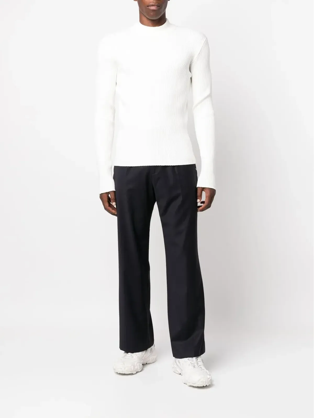 Courrèges リブ編み ロゴパッチ ジャンパー - 画像2