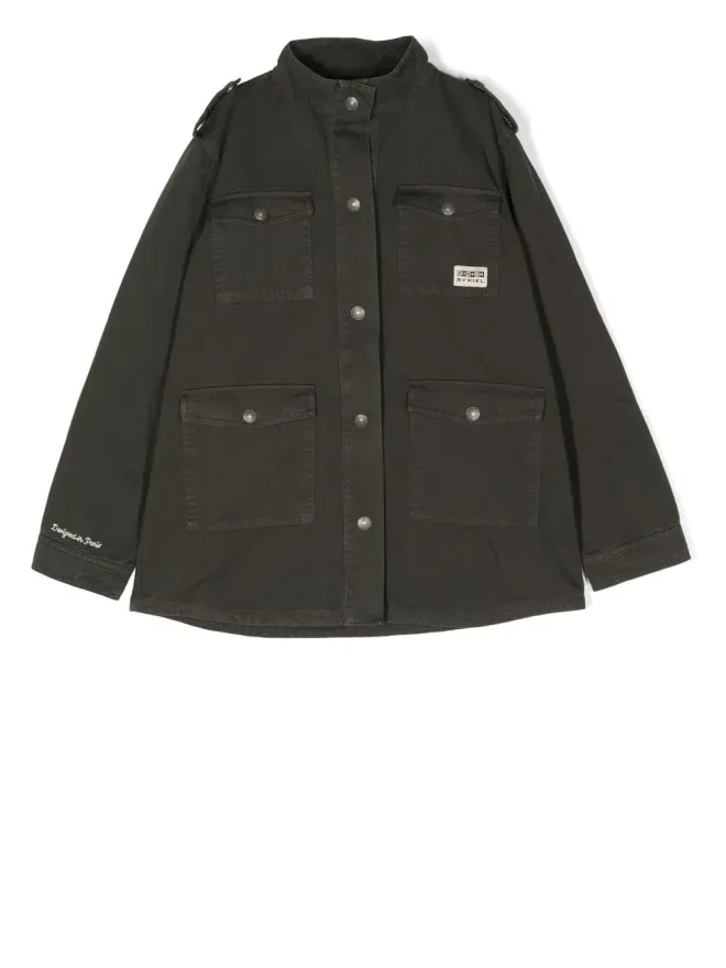 Bonton Bonton Rykiel graphic-print coat - Greenの商品画像