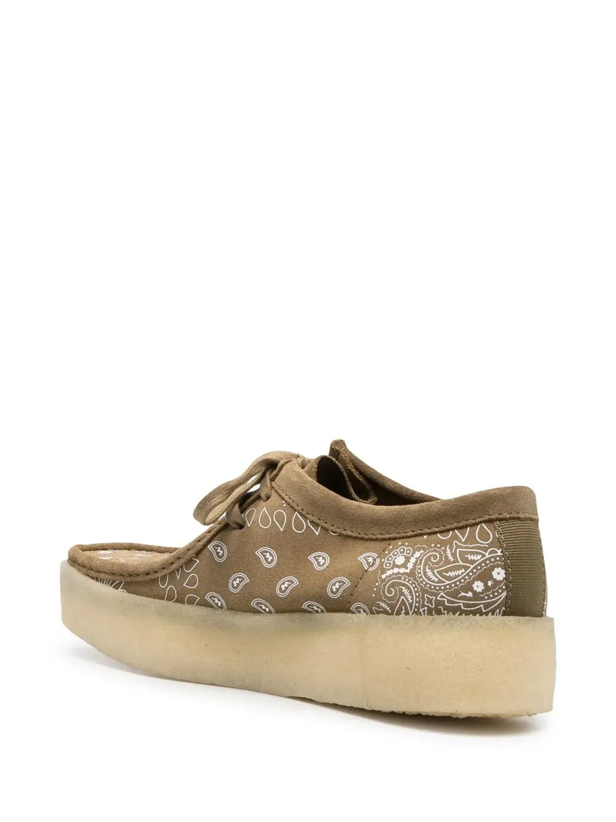 Clarks Originals バンダナ柄スエード ダービーシューズ - グリーン - 画像3
