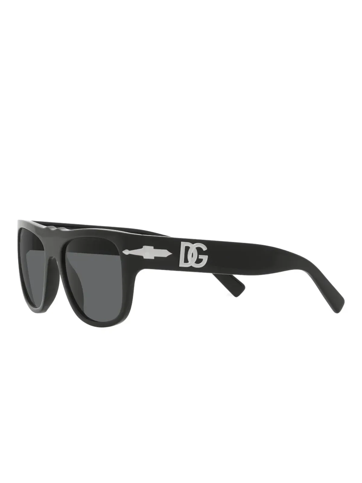 Dolce & Gabbana Eyewear DG-logoスクエアフレームサングラス - Black - 画像2