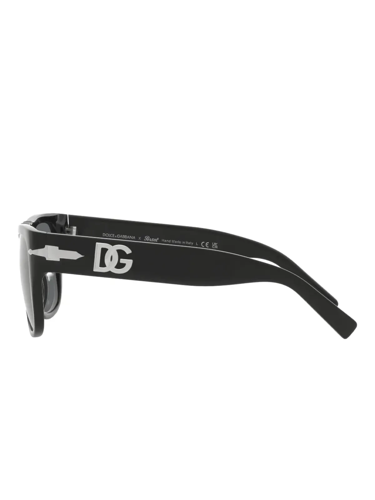 Dolce & Gabbana Eyewear DG-logoスクエアフレームサングラス - Black - 画像4