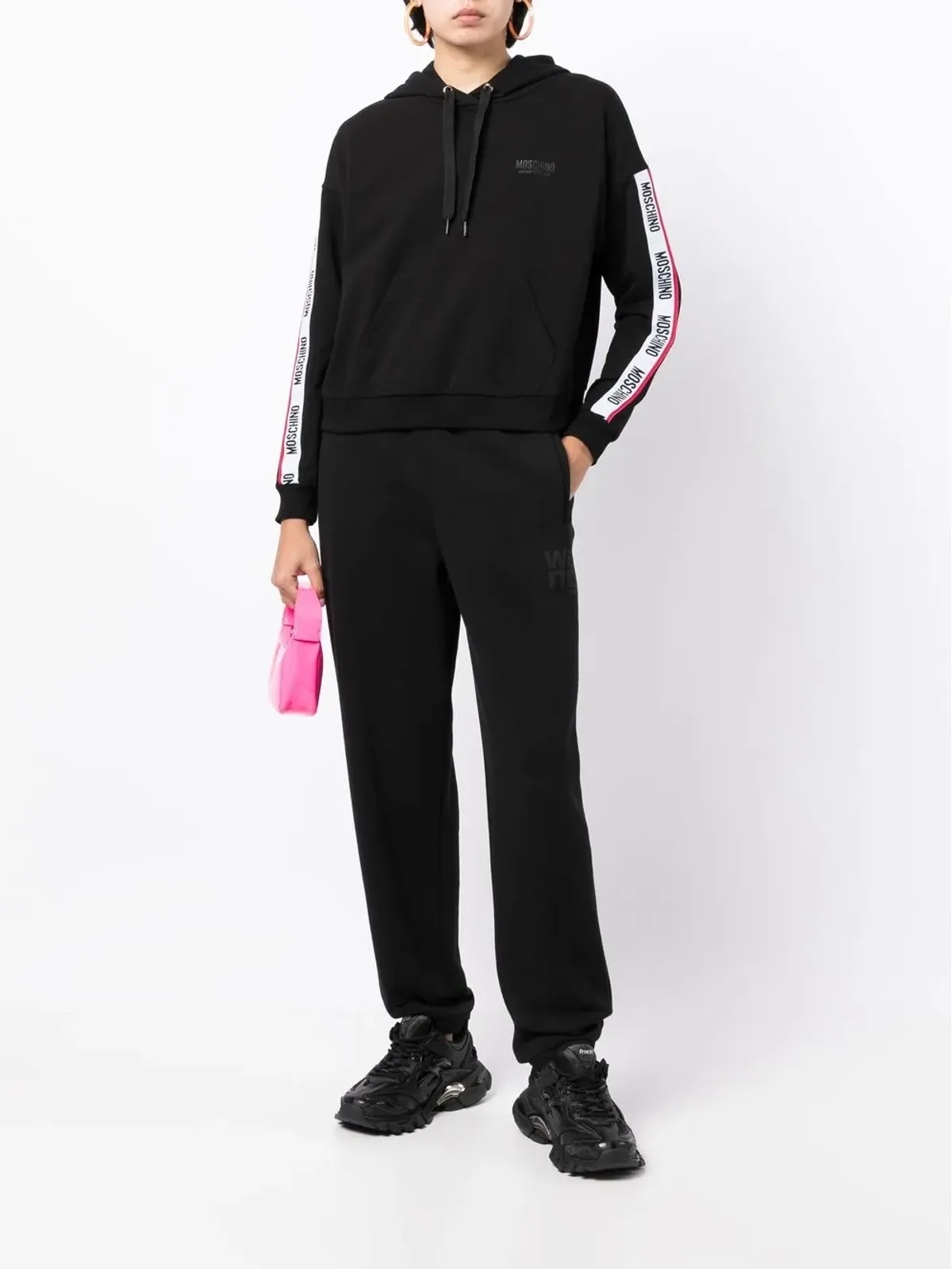 Moschino サイドロゴプリント フーディー - 画像2
