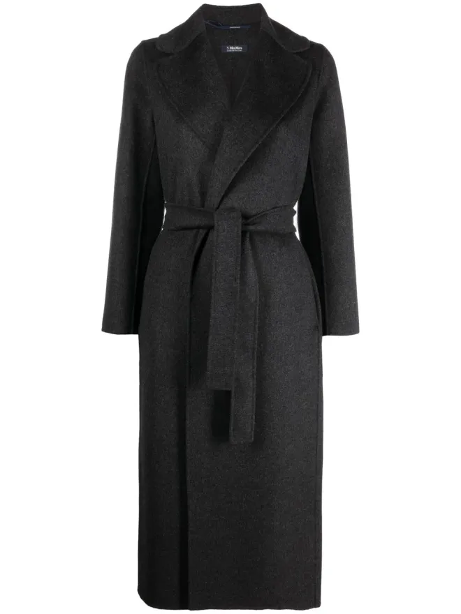 'S Max Mara S Max Mara ベルト付きヴァージンウールコートの商品画像