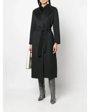 S Max Mara ベルト付きヴァージンウールコート - サムネイル2