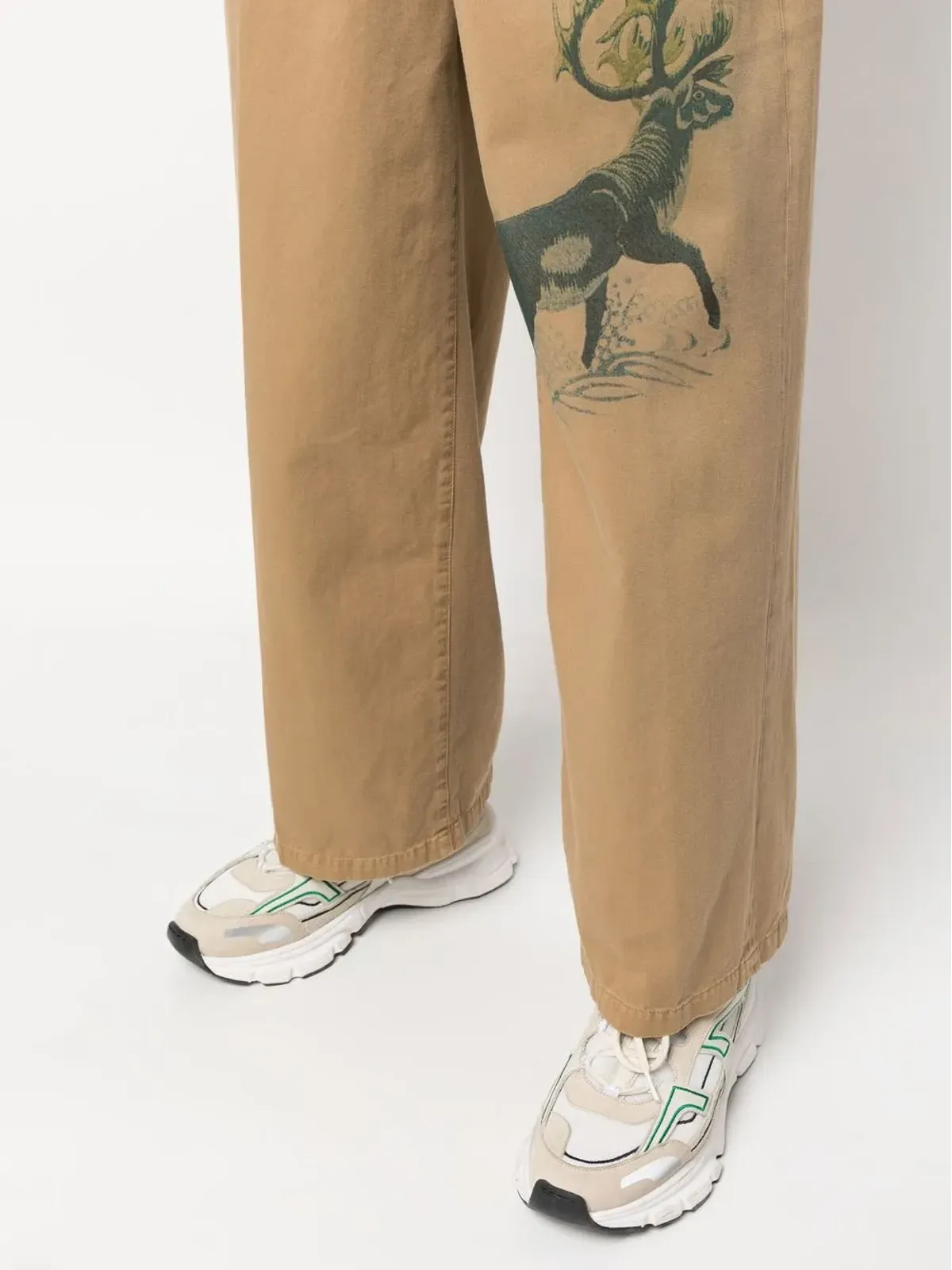Incotex グラフィックプリント ワイドレッグパンツ - 画像5