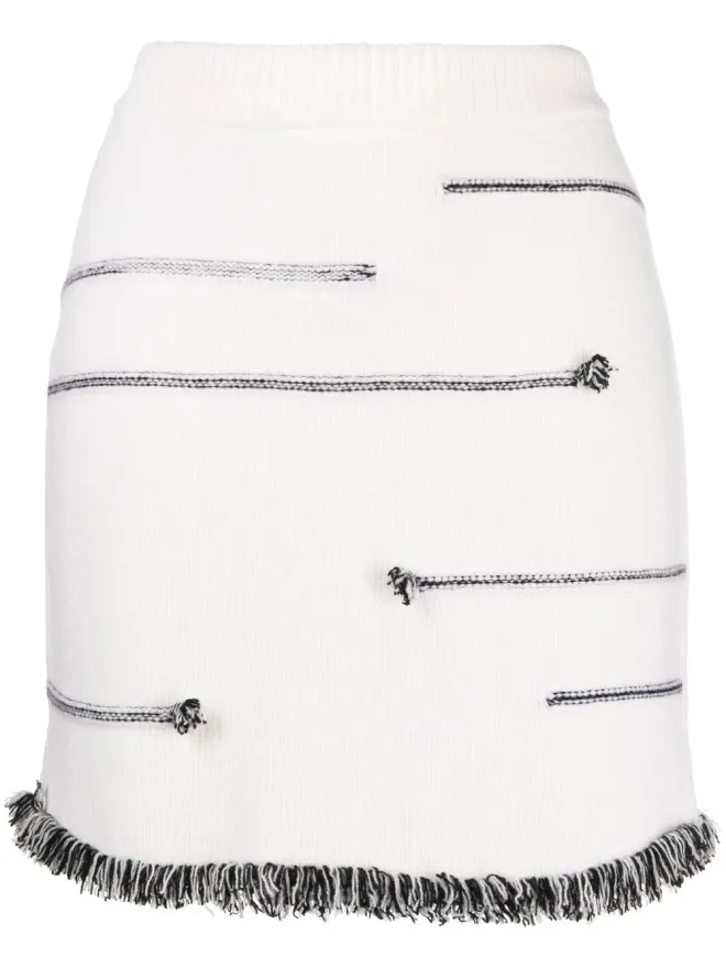 Sonia Rykiel Sonia Rykiel コントラストステッチディテール スカートの商品画像